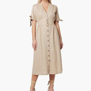 Linen Midi Mariposa Dress